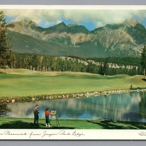 Lac Beauvert at Jasper Park Lodge Postcard Unposted PC Canada - Picture 1 of 4